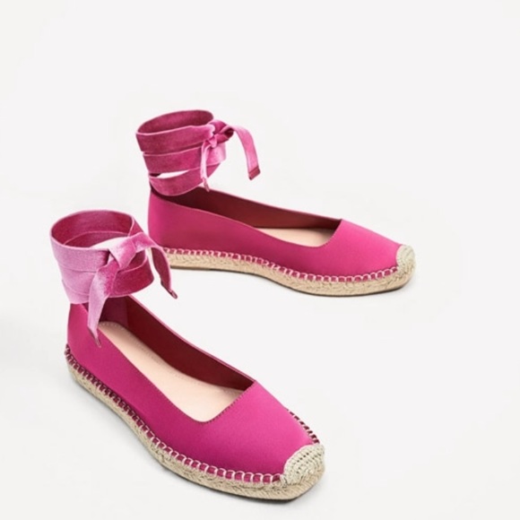 zara pink shoes